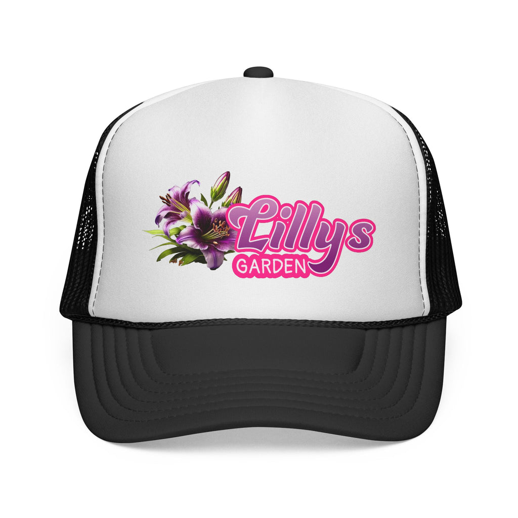 Lillys Garden Trucker Cap — Floral Logo Mesh Hat