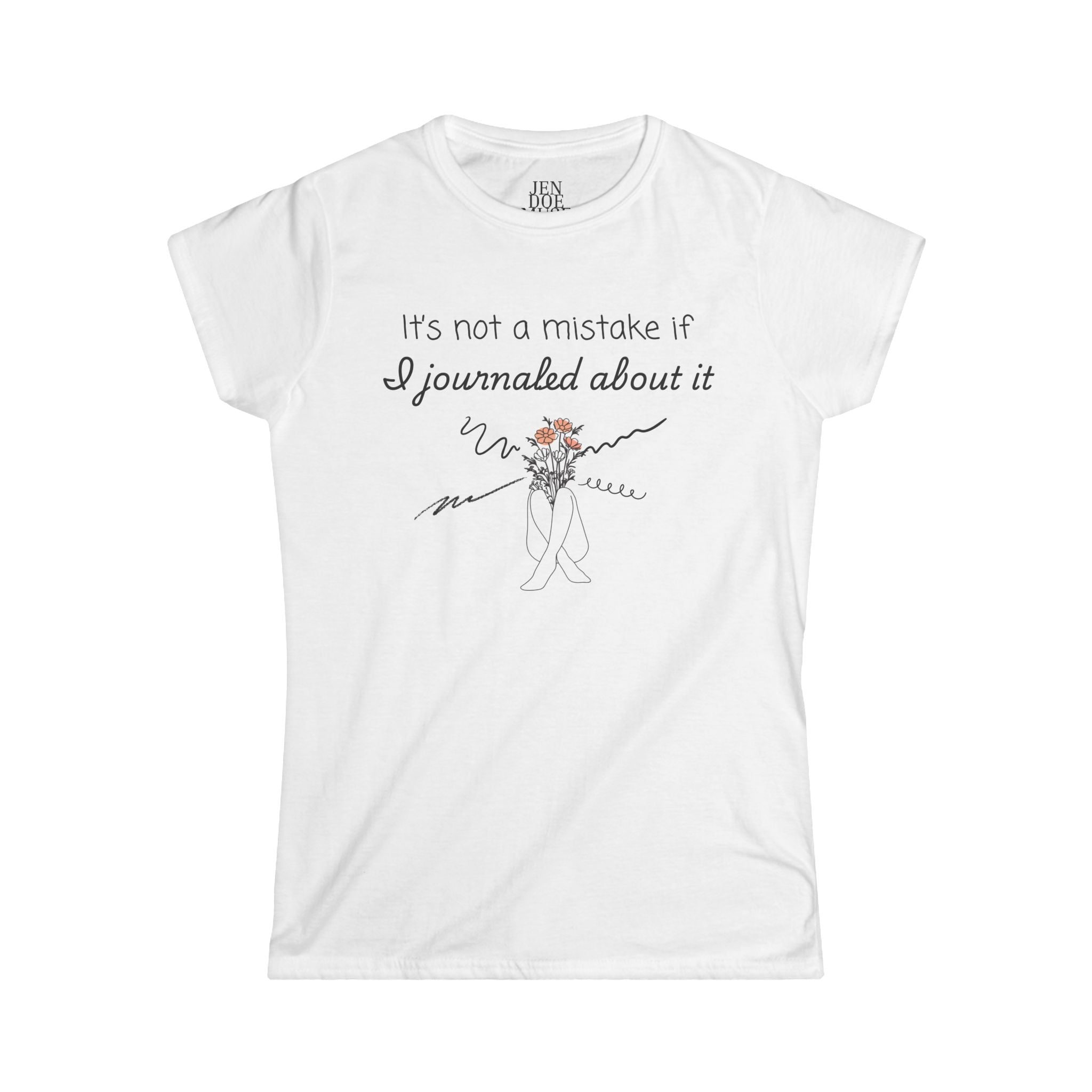 Journaling Humor Tee, Casual Top, Gift for Writers, Journal Lover Shirt, Creative Thinking Apparel, Relaxed Fit T-Shirt