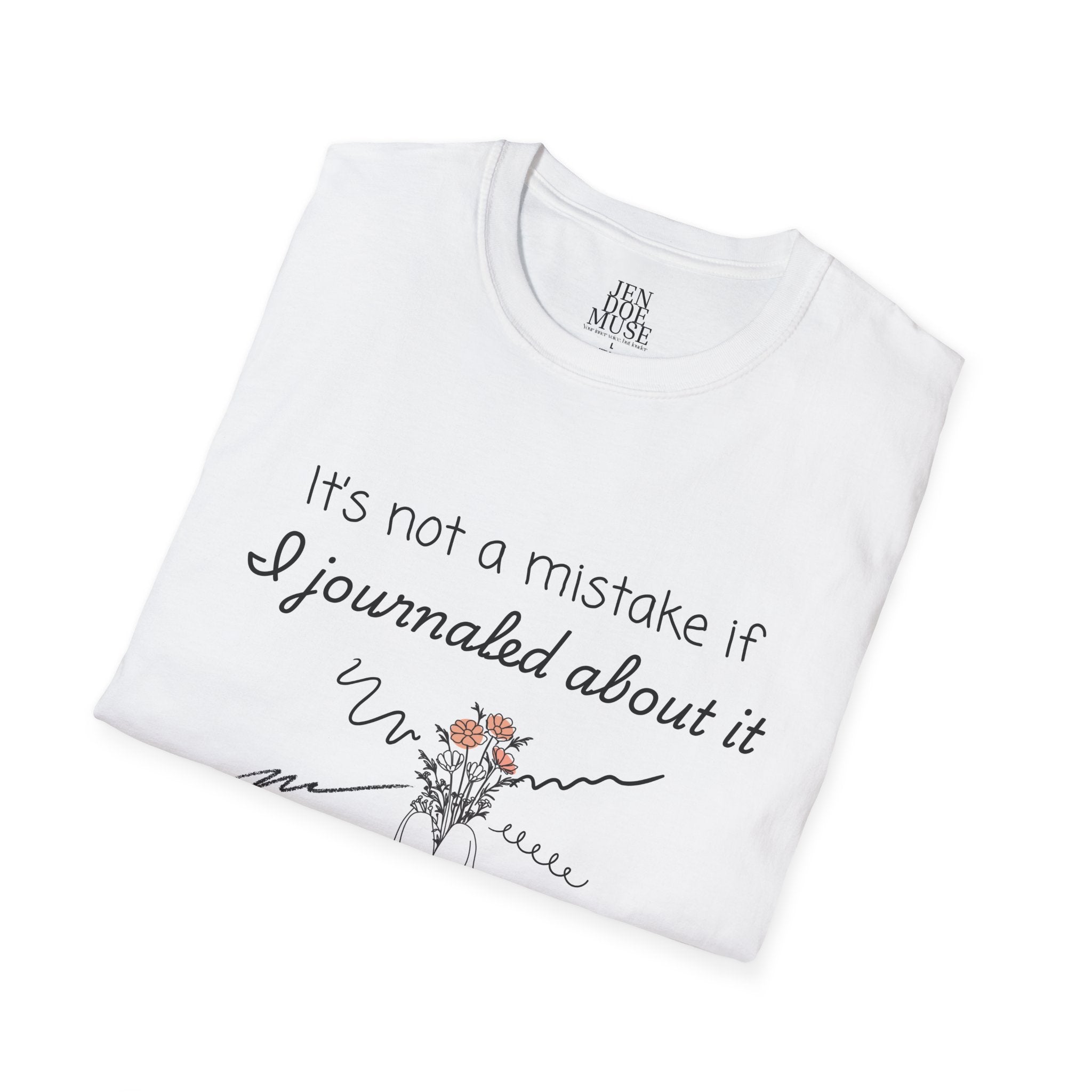 Inspirational Journaling T-Shirt, Motivational Graphic Tee, Gift for Writers, Self-Care Apparel, Creative Outlet Clothing