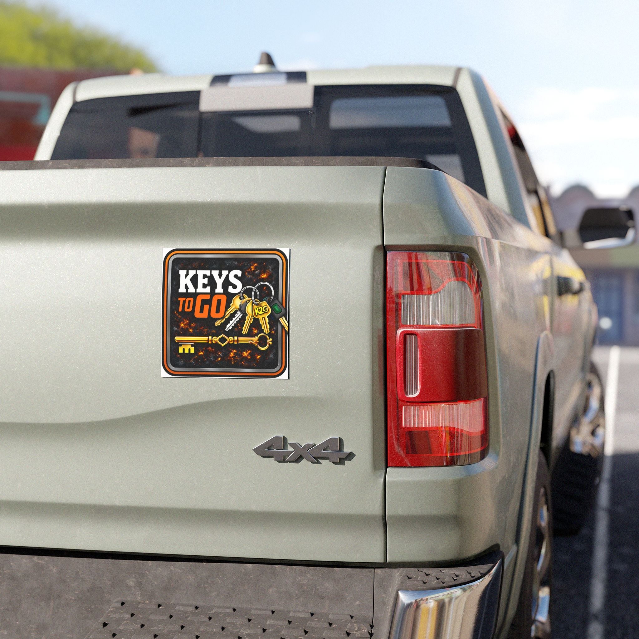 Keys To Go Car Magnet — Keychain Reminder Magnetic Sign for Vehicles