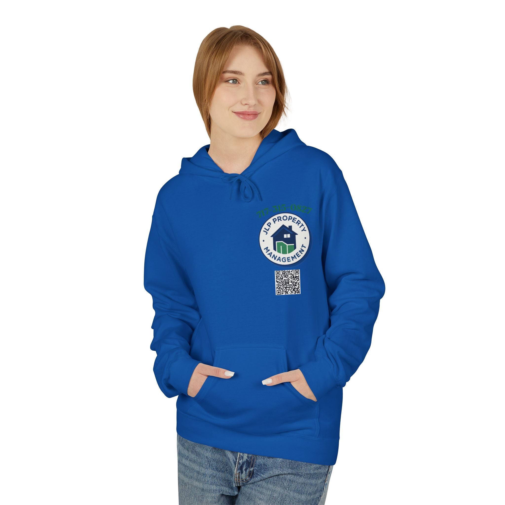 Property Management Logo Hoodie — JLP Property Management Branded Pullover