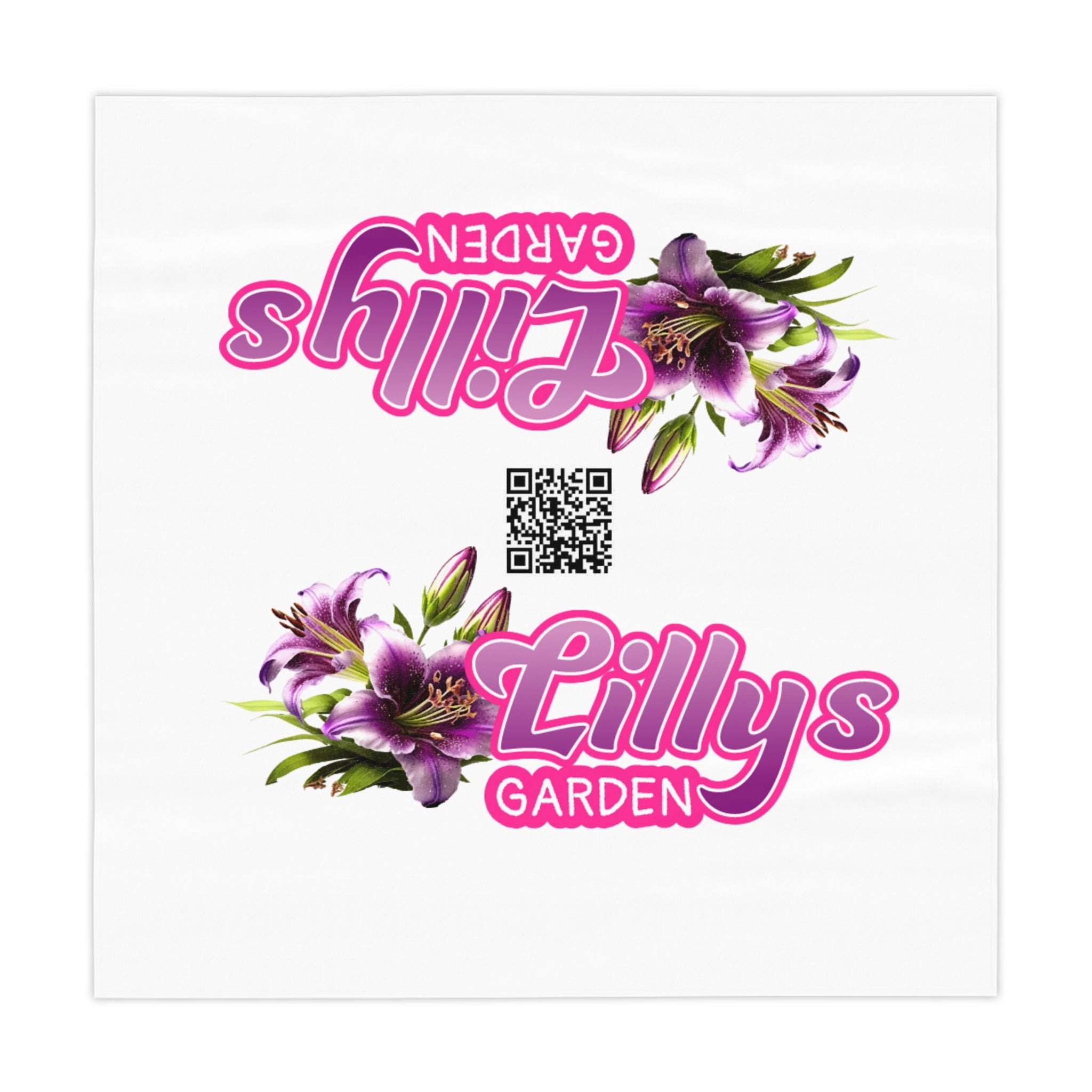 Lilly's Garden Floral Tablecloth — QR Design
