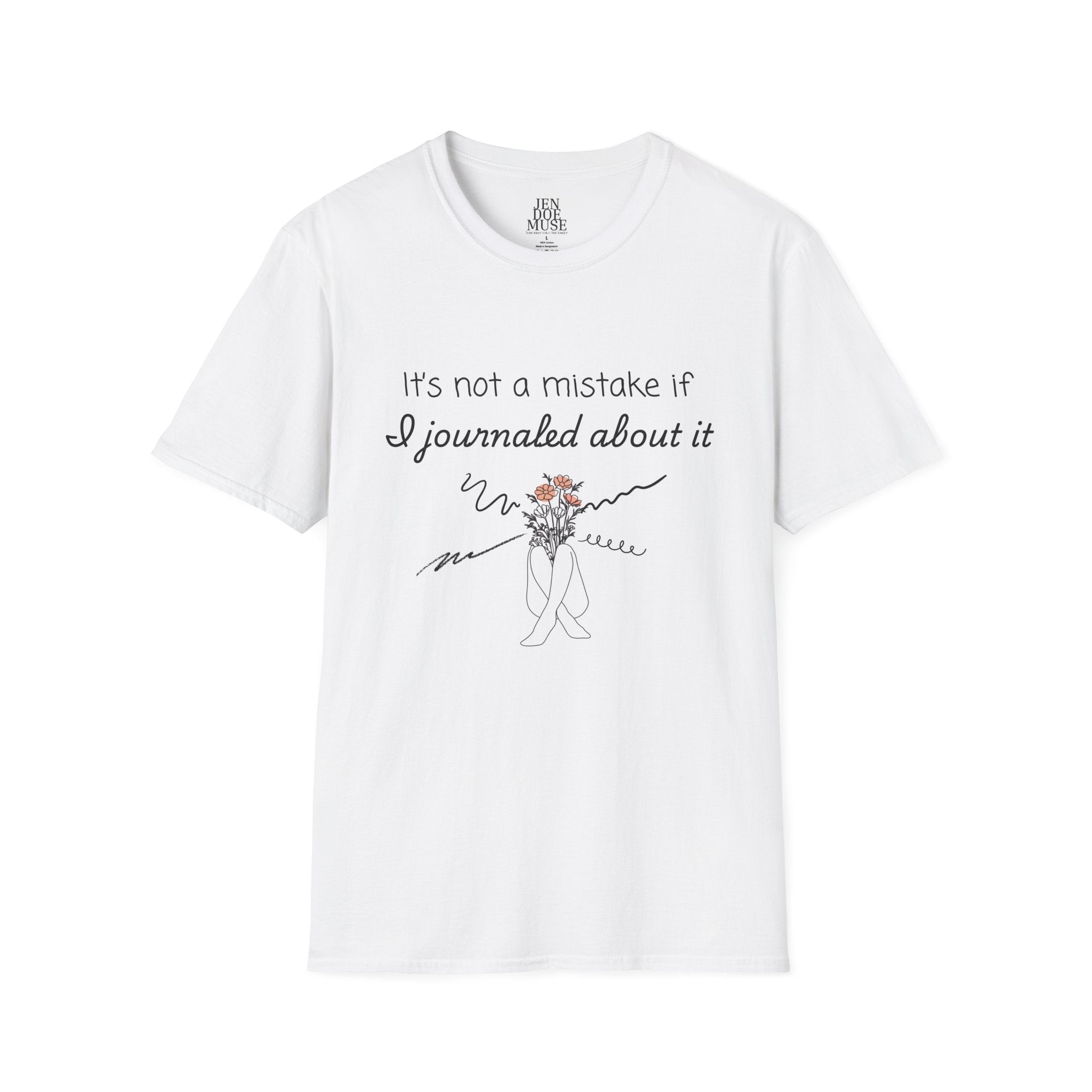 Inspirational Journaling T-Shirt, Motivational Graphic Tee, Gift for Writers, Self-Care Apparel, Creative Outlet Clothing