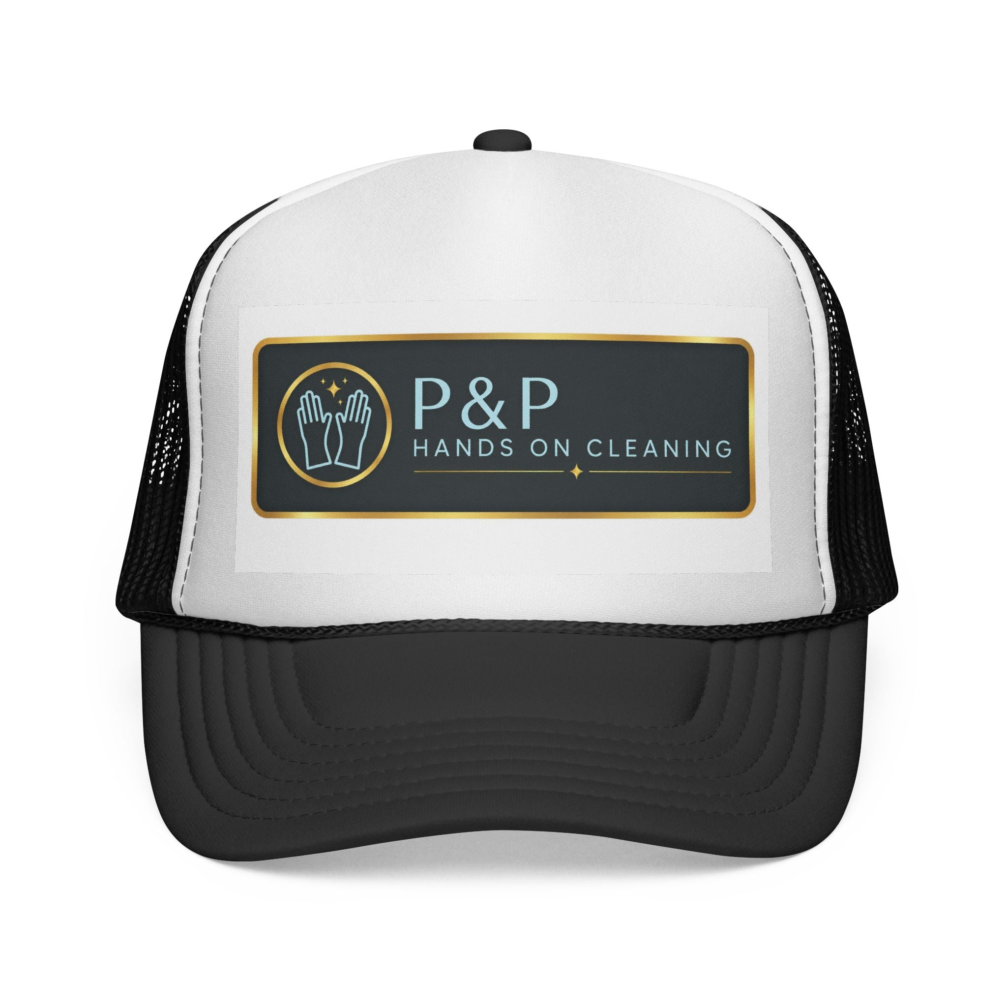 P&P Hands On Cleaning Logo Trucker Cap