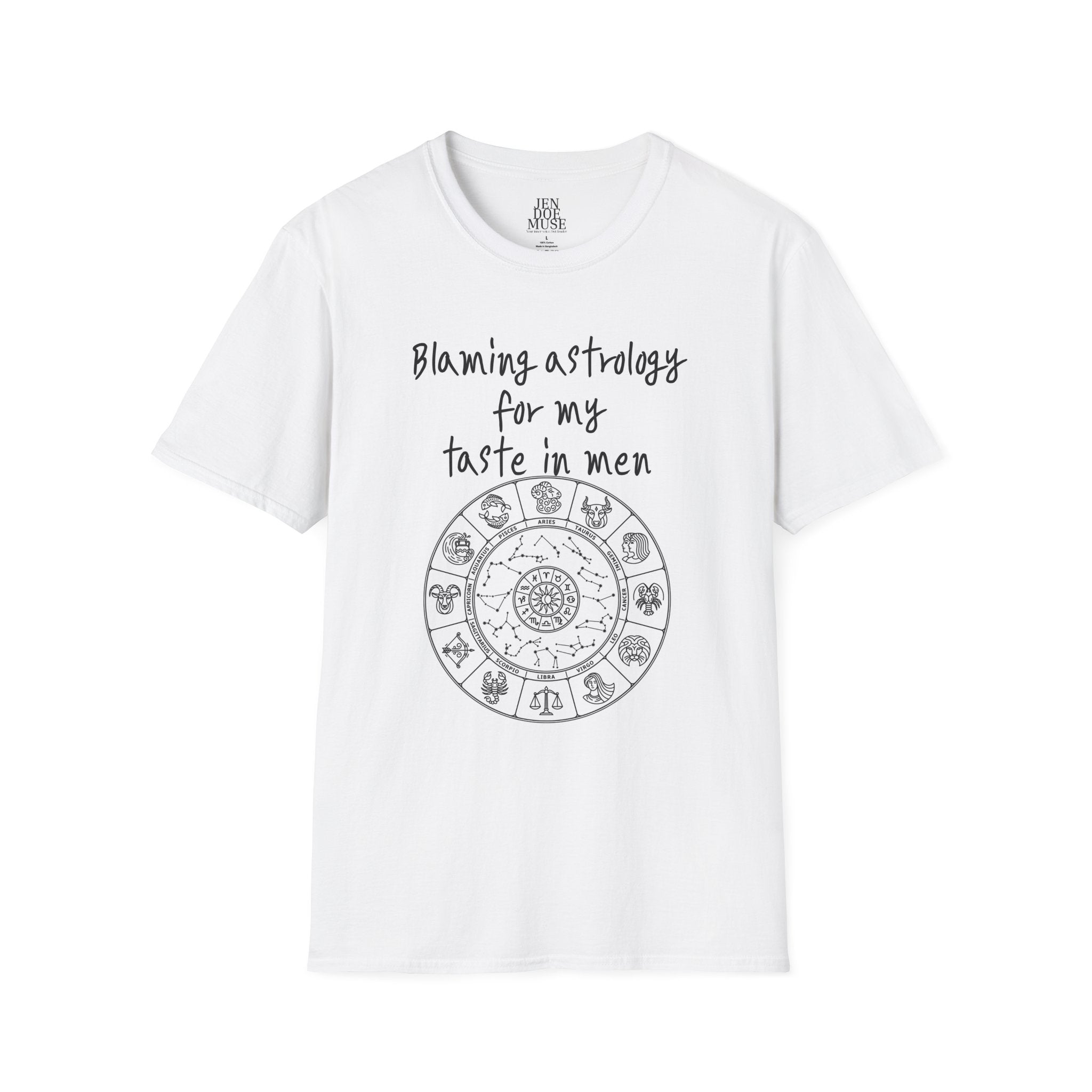 Astrology T-Shirt for the Zodiac Lover, Unisex Softstyle Tee, Casual Gift, Horoscope Top, Astrology Merch, Birthday Apparel