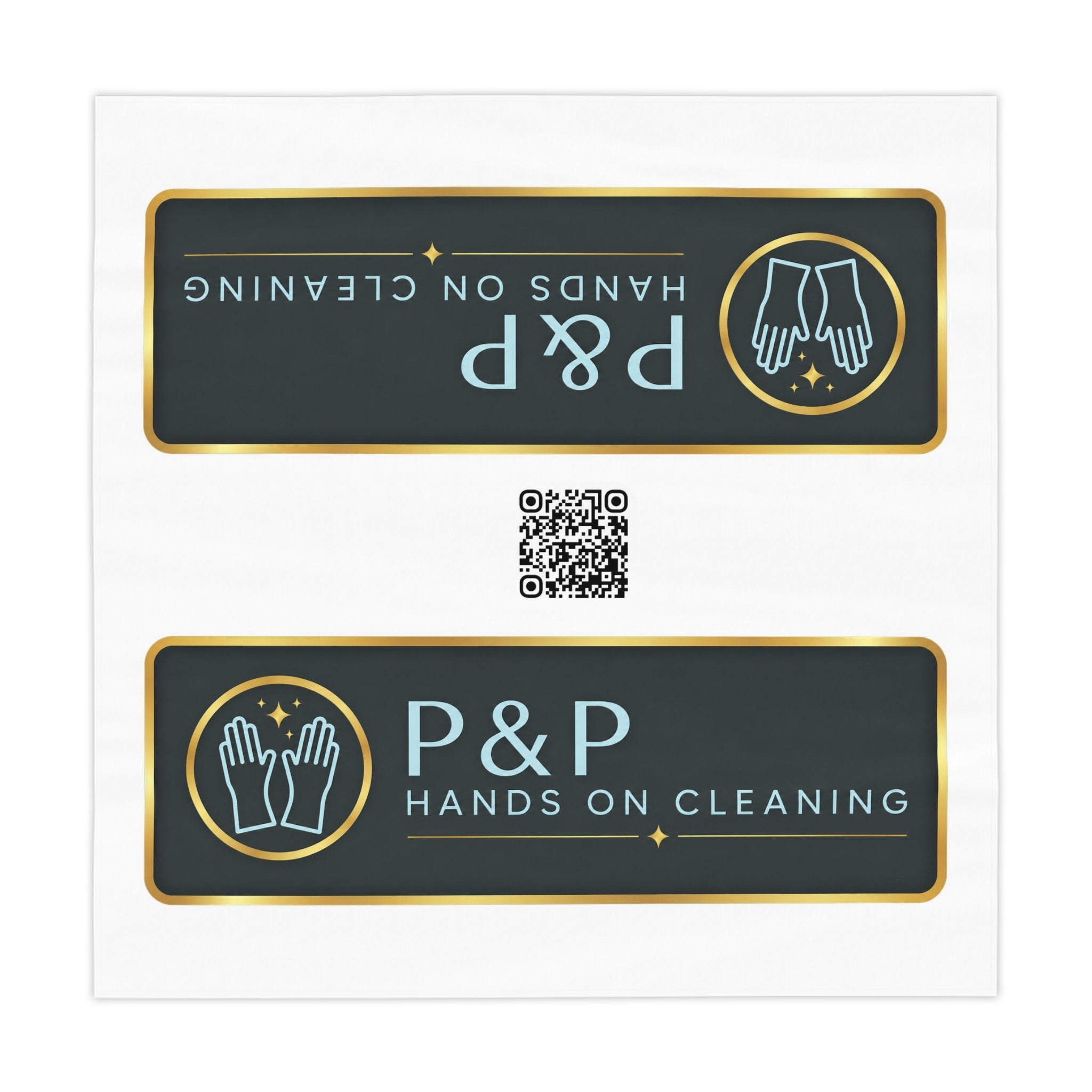 Custom Logo Tablecloth — P&P Hands On Cleaning Branded Table Cover