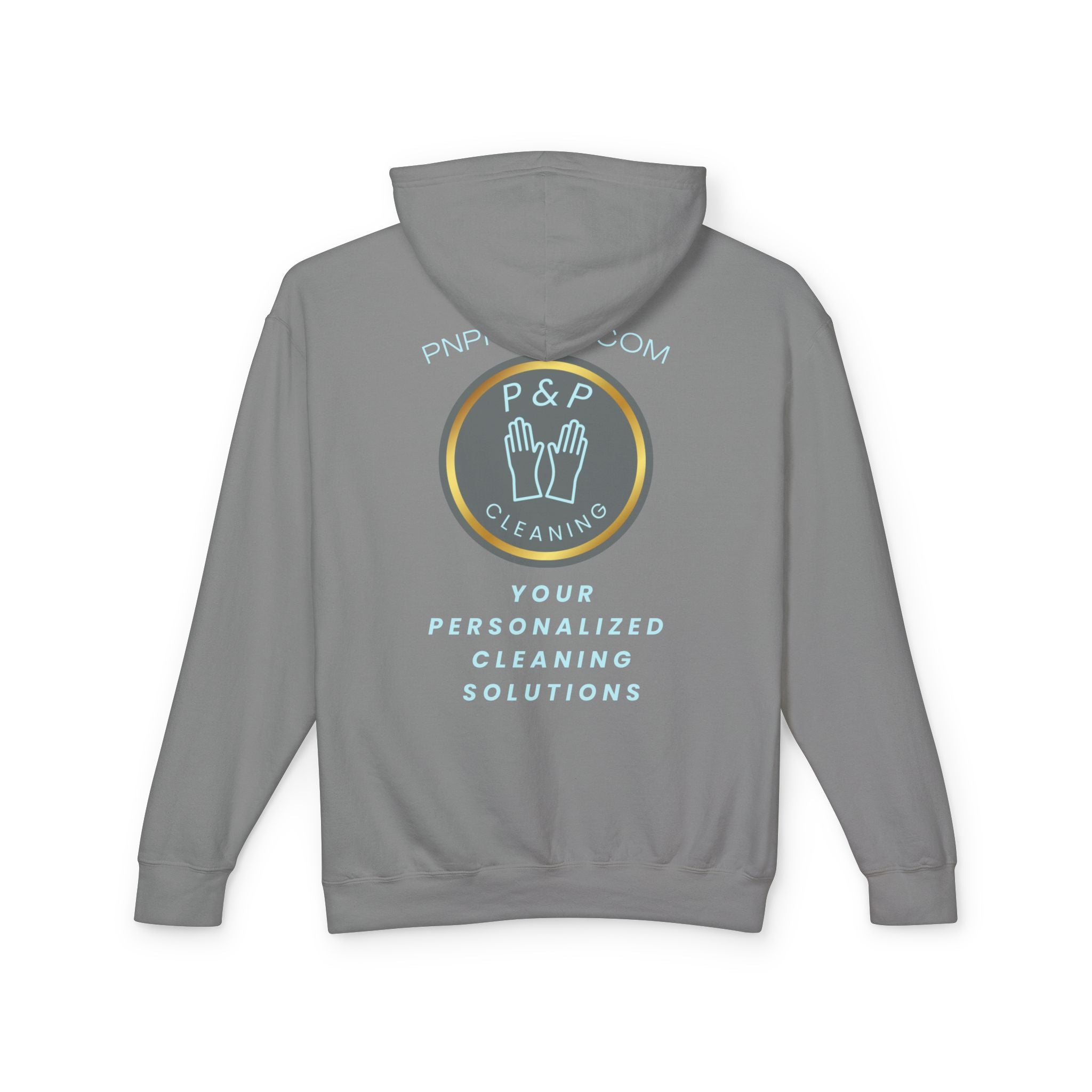 Cleaning Service Hoodie — P&P Cleaning Branded Lightweight Hooded Sweatshirt