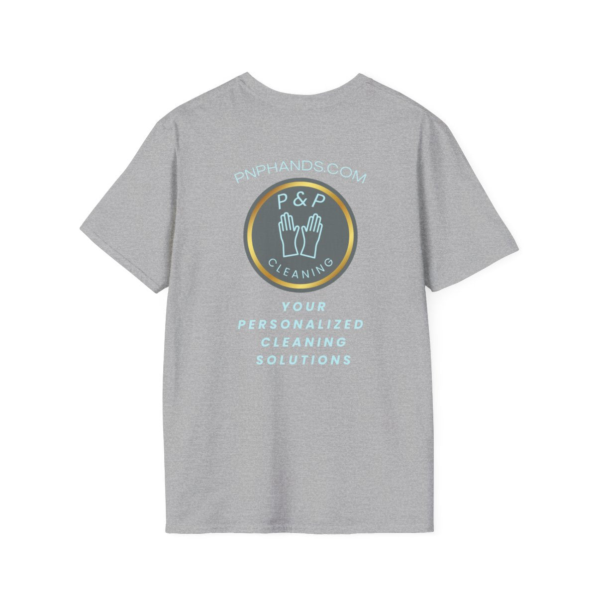 P&P Cleaning Logo T-Shirt — Personalized Cleaning Service Promo Tee